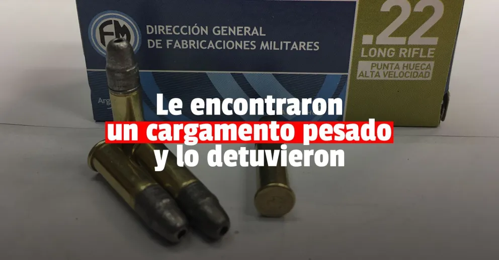 Venía de Mendoza, tenía un cargamento de balas y terminó detenido