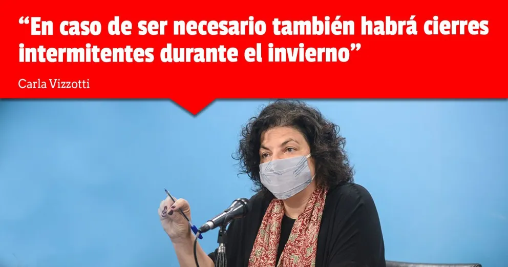 Carla Vizzotti anticipó que tras el confinamiento podrían haber "cierres intermitentes"