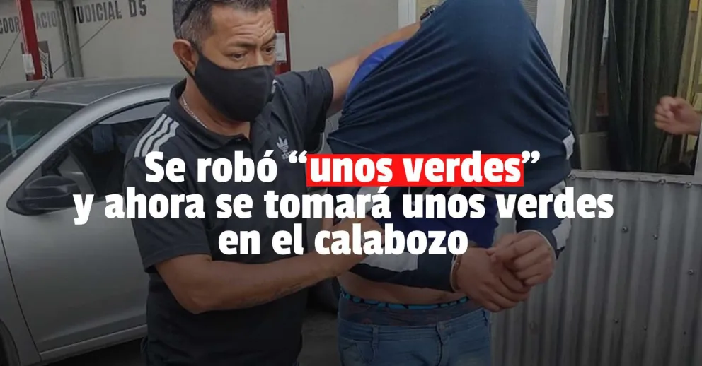 Detuvieron a un peligroso delincuente que robó una importante suma en dólares