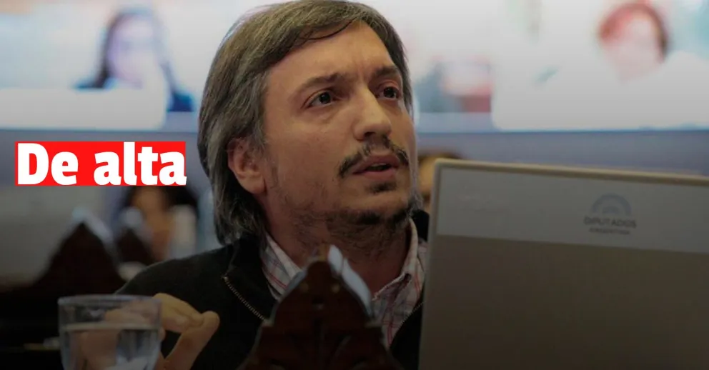 Máximo Kirchner recibió el alta tras ser internado por cólicos renales