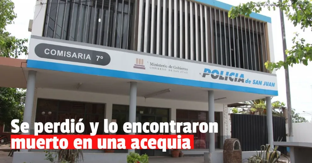 Denunció que su papá se había perdido y lo encontraron muerto en una acequia