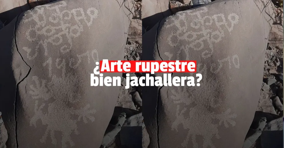 Angualasto: la patrulla ambiental encontró grabados rupestres en piedras