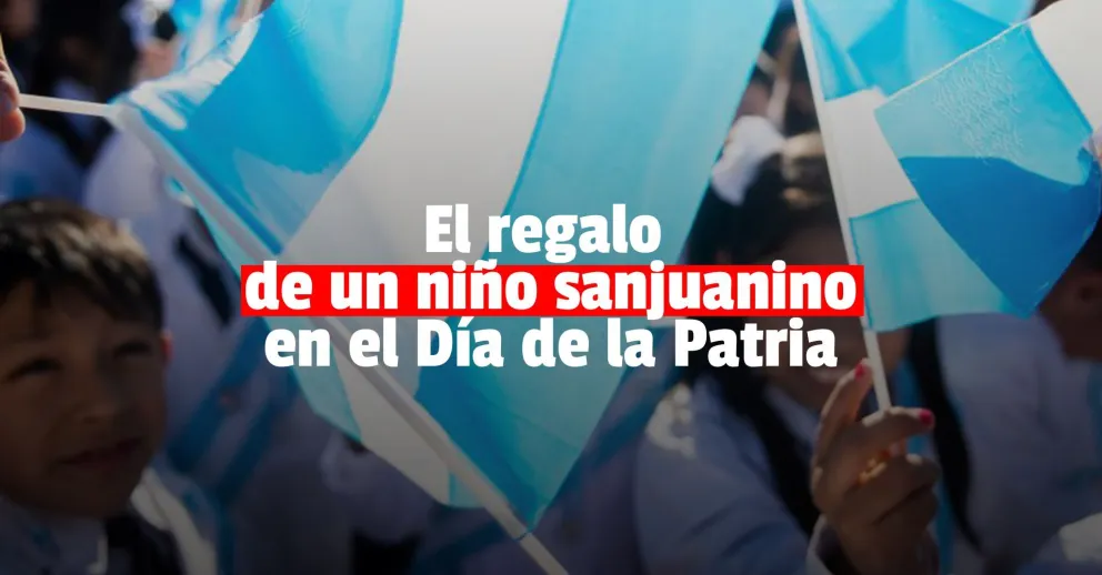 Un sanjuanino de 7 años homenajeó a la Patria con su voz