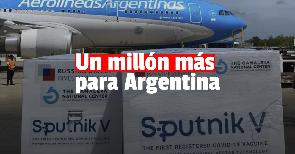 Llegarán al país un millón de vacunas de AstraZeneca y Sputnik V
