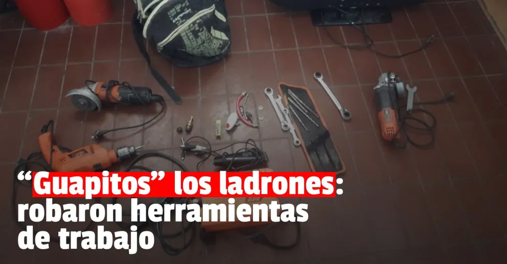 Los detuvieron en un descampado y les encontraron varios objetos robados
