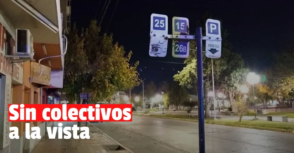 Paro de colectivos en San Juan: calles vacías