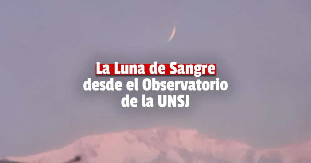 Así se vio la Luna de Sangre desde la plataforma del Observatorio "Carlos Cesco" de la UNSJ