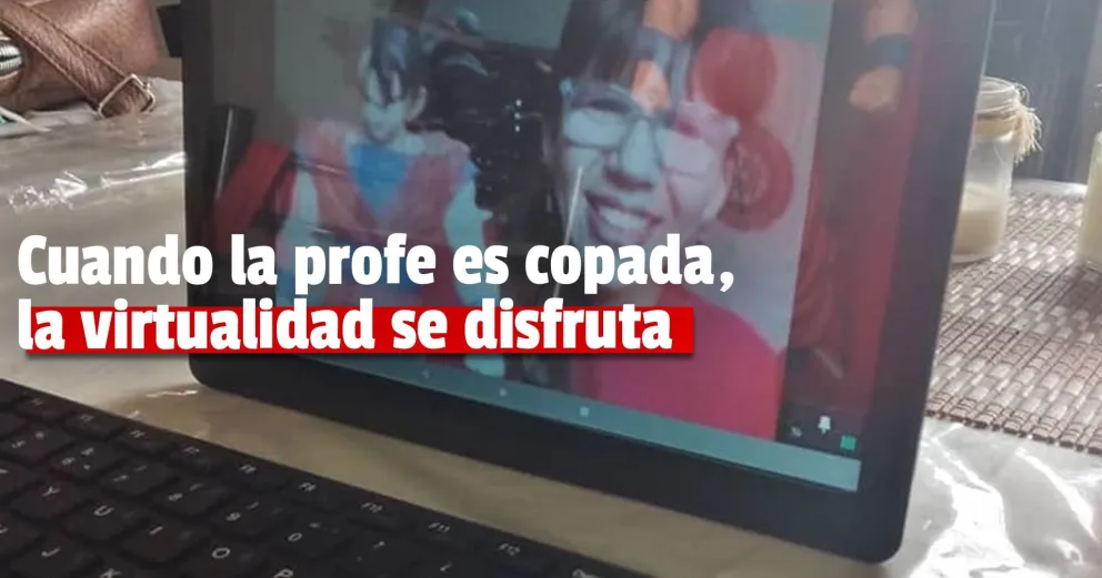 Una docente sanjuanina cautivó con su clase virtual:  “Más que presencialidad, presencia”