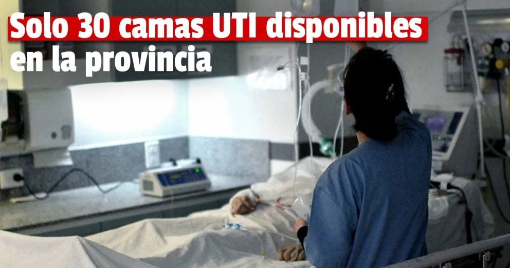 La ocupación de camas UTI es del 86,7 %
