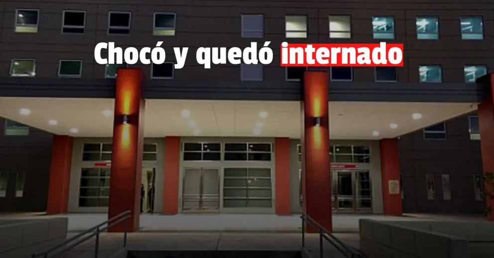 Un choque entre un auto y una moto dejó a un hombre hospitalizado