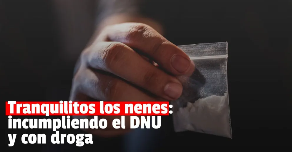 Detuvieron a dos menores por no cumplir con el confinamiento y les encontraron cocaína