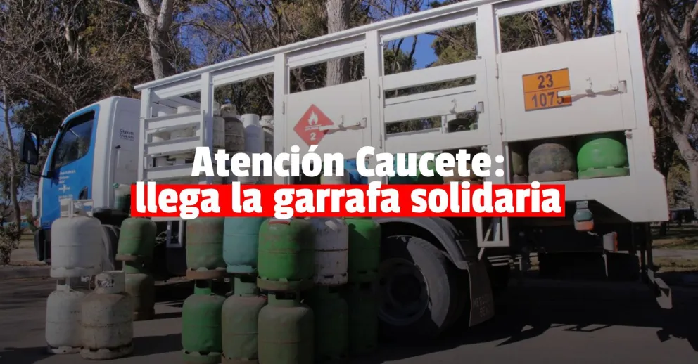 Llega la venta de garrafas solidarias a un barrio de Caucete