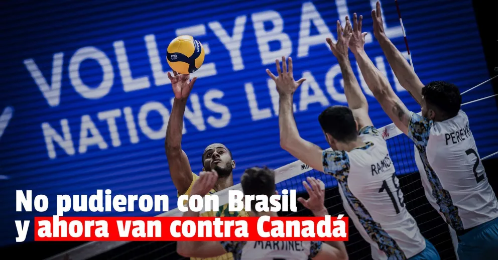 Liga de las Naciones: Argentina debutó con una derrota ante Brasil