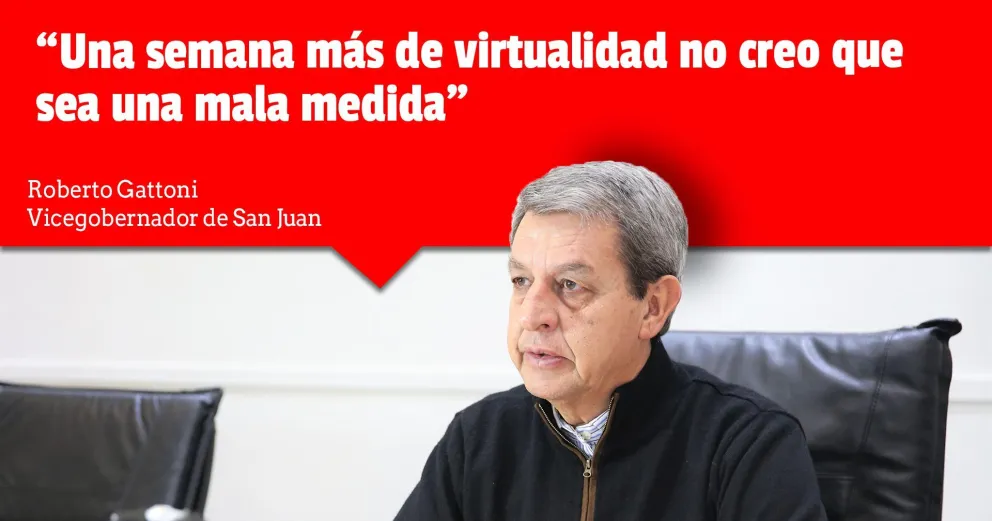 Roberto Gattoni defendió la decisión de que no vuelvan las clases presenciales