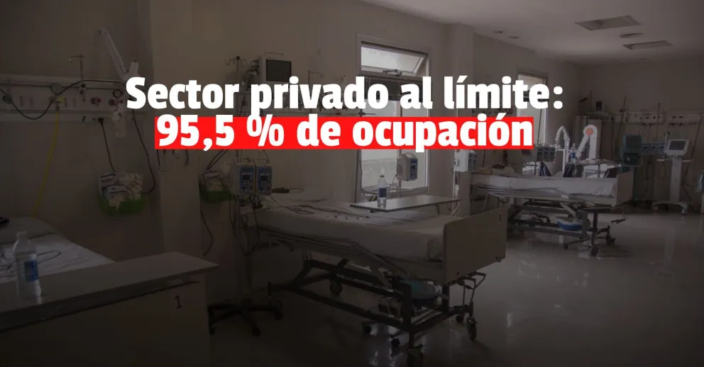 Solo quedan cinco camas UTI disponibles en el sector privado