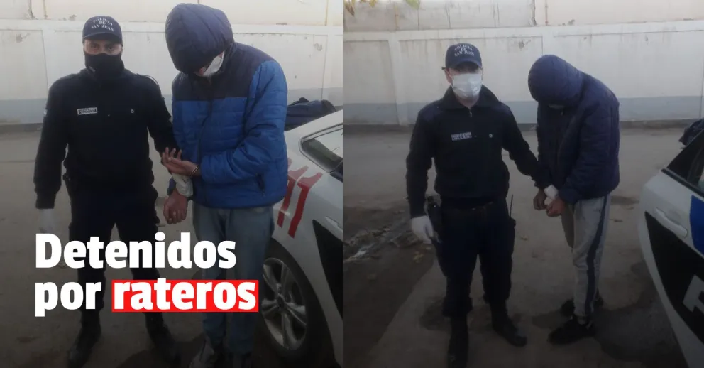 Detuvieron a dos hombres por robar una rueda, pinzas y tijeras