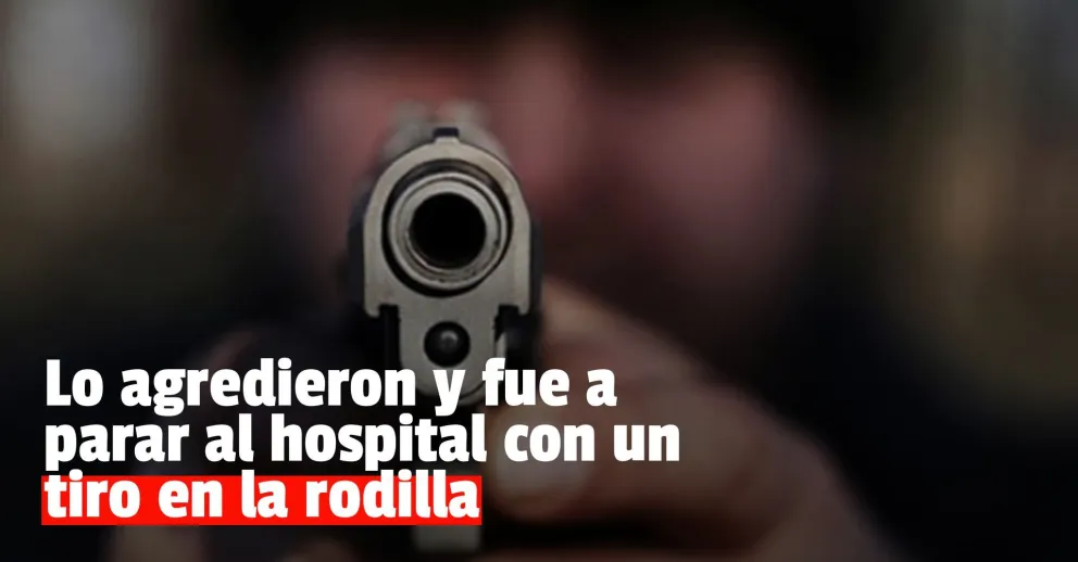 Lo agredieron y le dispararon en una rodilla