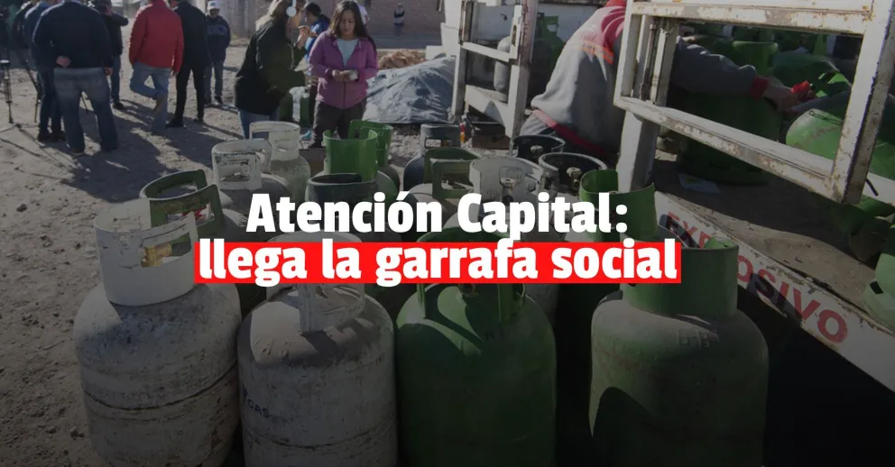 La garrafa social llega a Capital