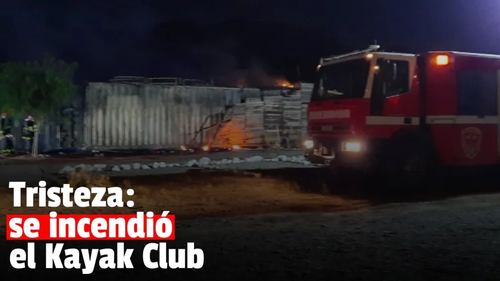 Se incendió el Kayak Club y no descartan que haya sido intencional