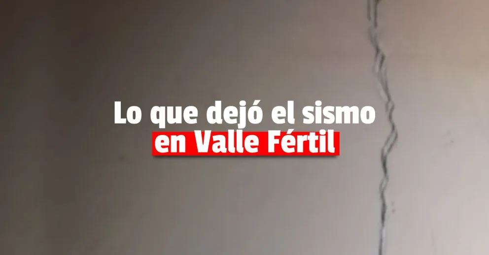 Muchas casas de Valle Fértil quedaron con daños tras el fuerte sismo