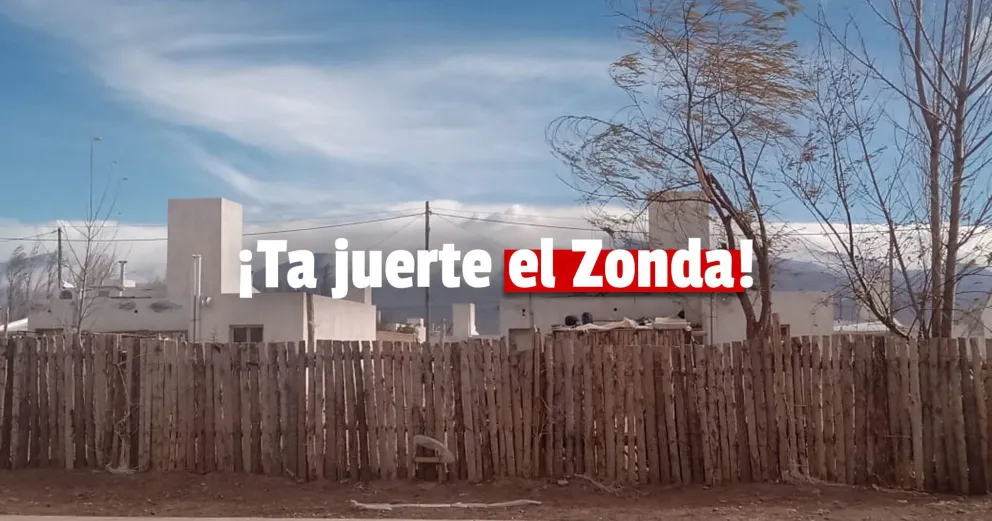 El Zonda llegó a Calingasta