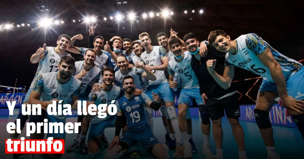 Argentina logró su primer triunfo en la Liga de las Naciones de Vóley