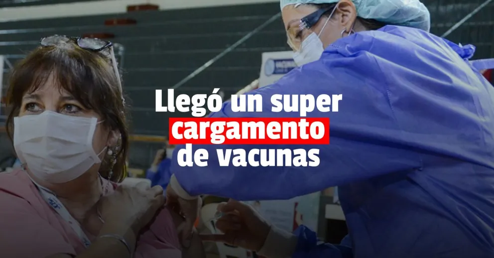 Llegaron 38.400 vacunas a San Juan