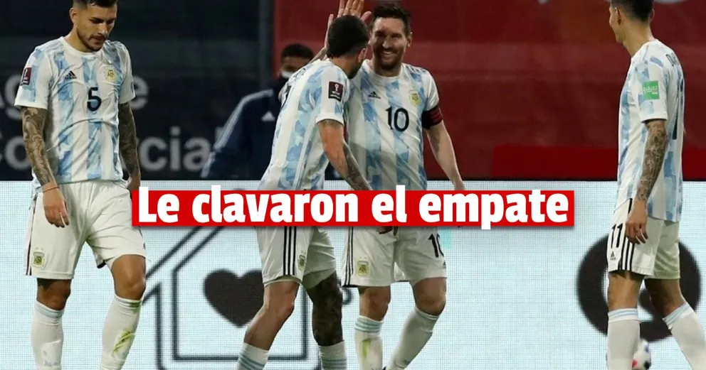 Argentina no pudo sostener la ventaja y Chile lo empató