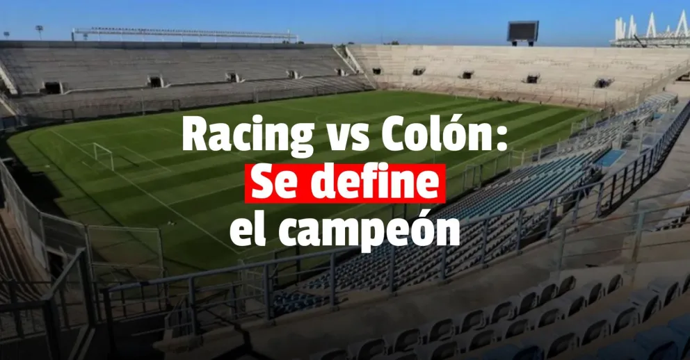 Racing y Colón definen al próximo campeón argentino