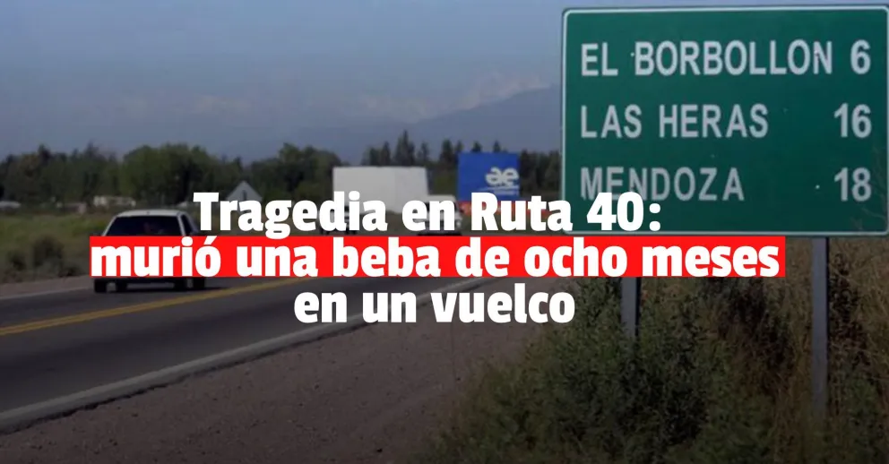 Una familia volvía de San Juan, volcó en la ruta: una beba falleció en el acto