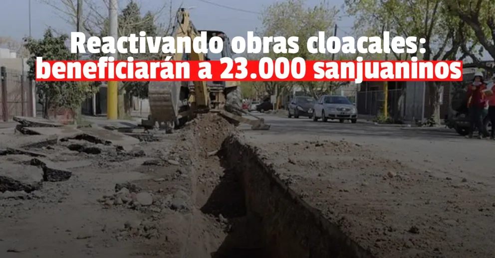 OSSE reactiva dos importantes obras cloacales en Rivadavia y Capital