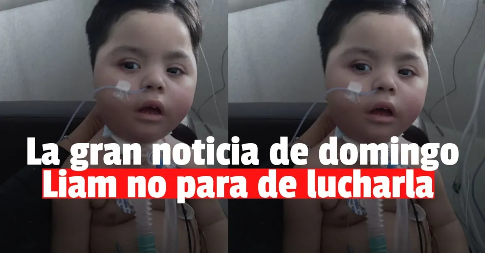 Este domingo Liam recibió la segunda dosis de Spinraza y avanza su tratamiento