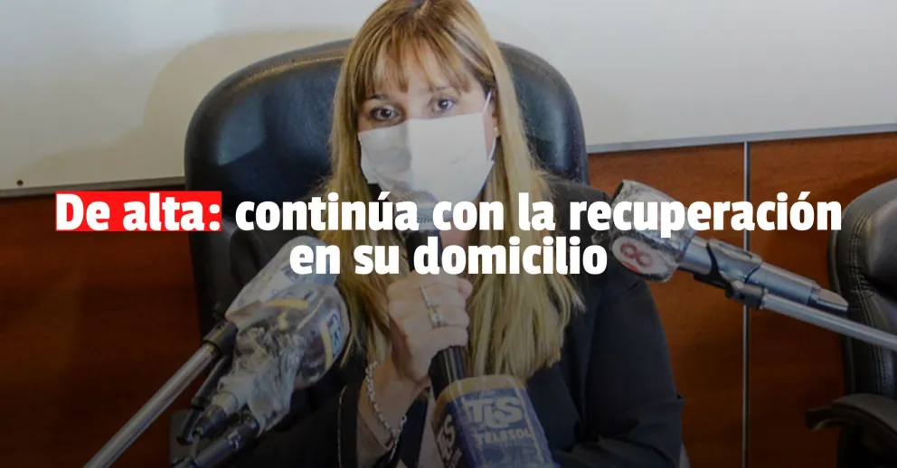 La ministra de Salud, Alejandra Venerando, recibió el alta hospitalaria
