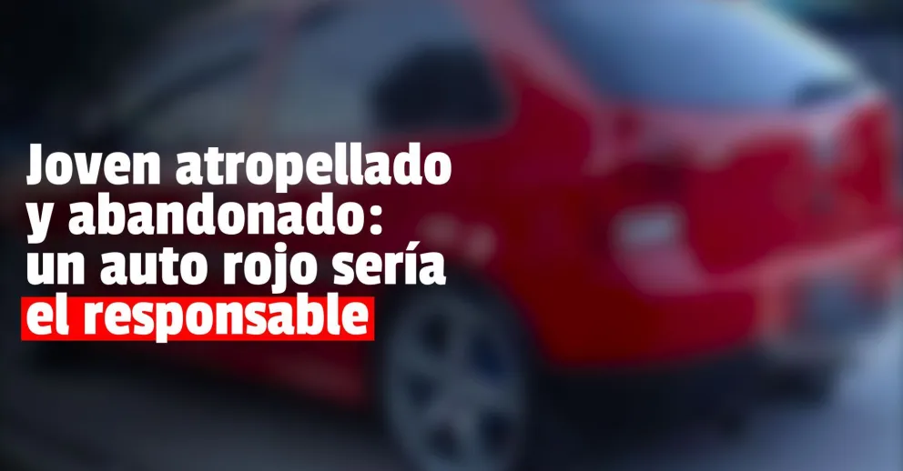 Un auto rojo sería el que atropelló y mató para luego darse a la fuga