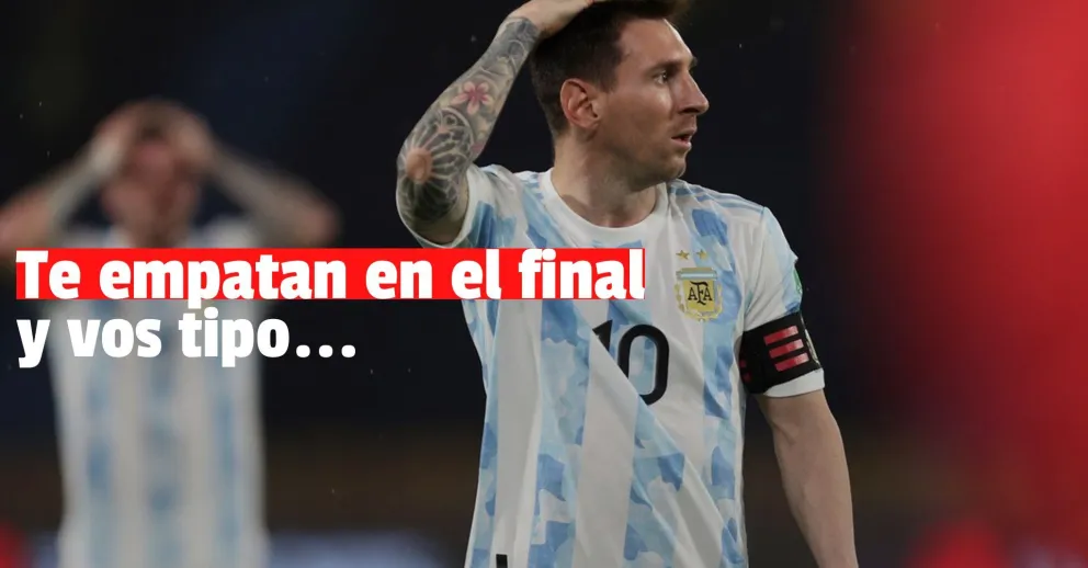 A la Selección Argentina se le escapó sobre el final contra Colombia