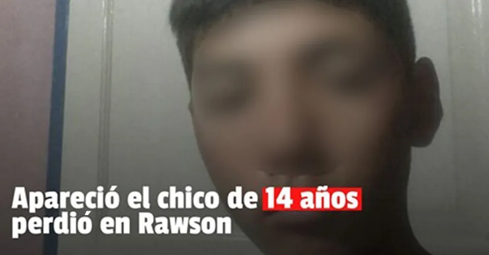 Encontraron al menor desaparecido en Rawson