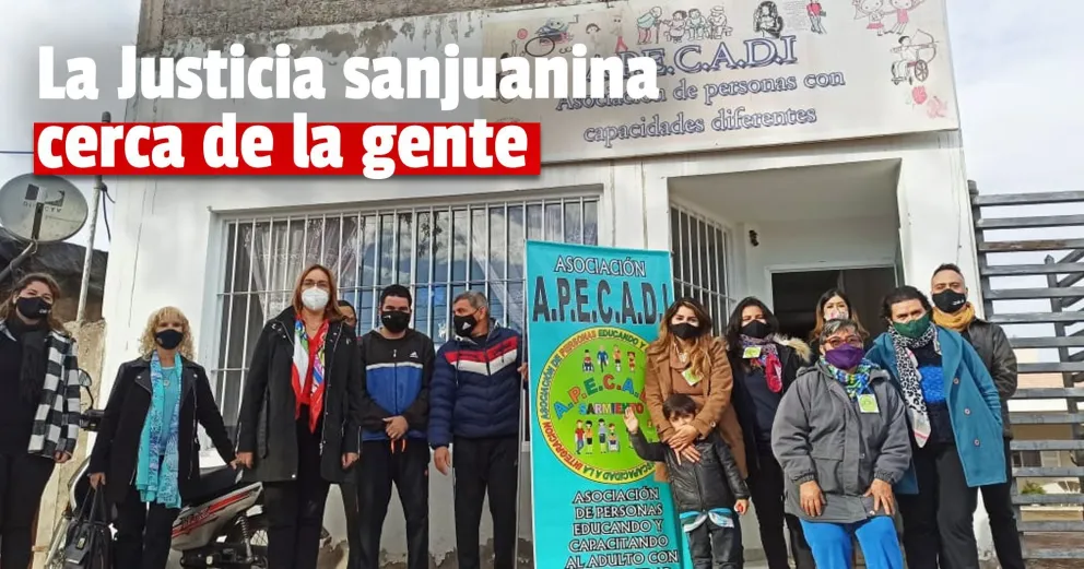 La Corte de Justicia llegó hasta Sarmiento con una campaña solidaria