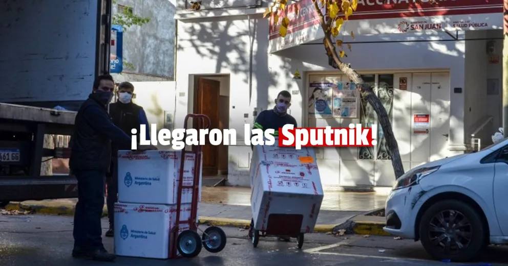 San Juan recibió 8.400 dosis del primer componente de la vacuna Sputnik V