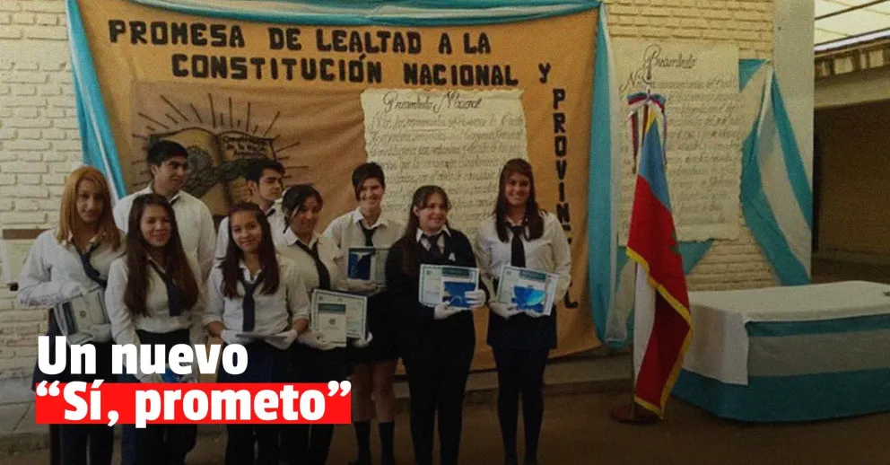 Promueven que en 3° año del secundario, se realice la Promesa de Lealtad a la Constitución Nacional