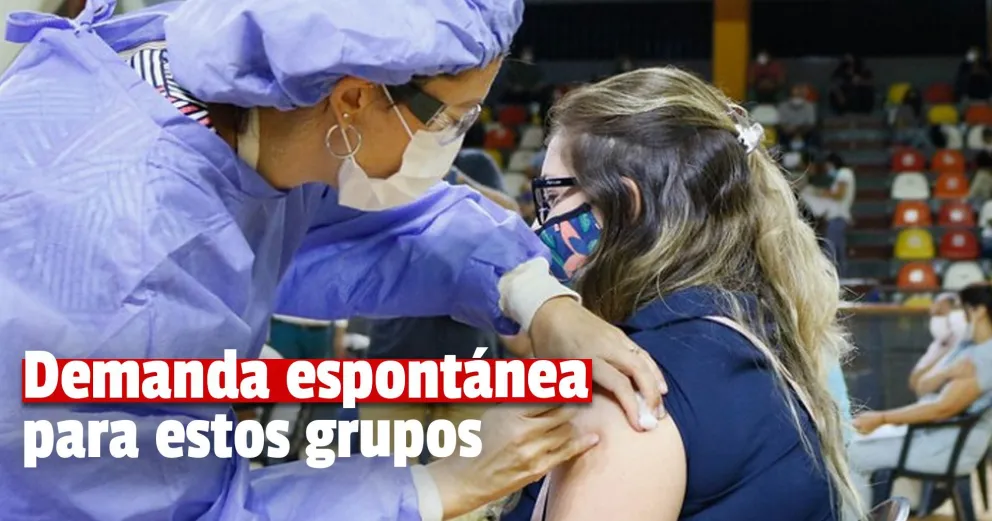 Conocé que nuevos grupos podrán vacunarse por demanda espontánea