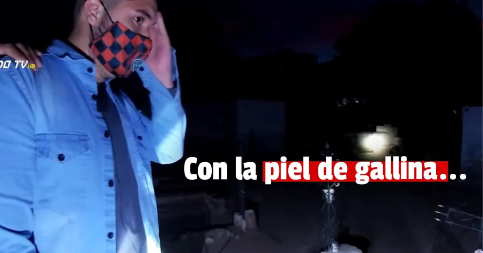 Un grupo de periodistas amantes de lo paranormal visitó el cementerio de Huaco