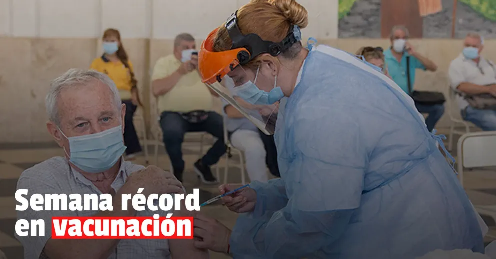 Récord de vacunación: en los últimos 7 días se aplicaron casi 2,4 millones de dosis en el país