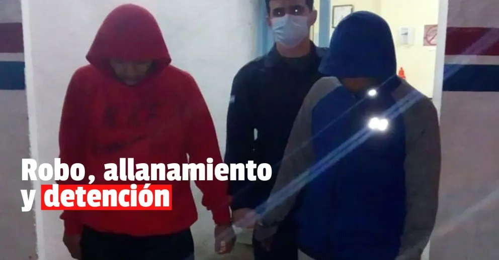 Dos delincuentes detenidos tras un allanamiento en la Villa Hipódromo