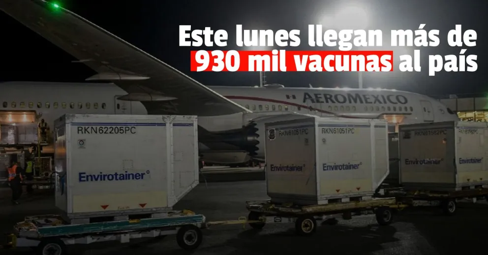 Este lunes llegan más vacunas