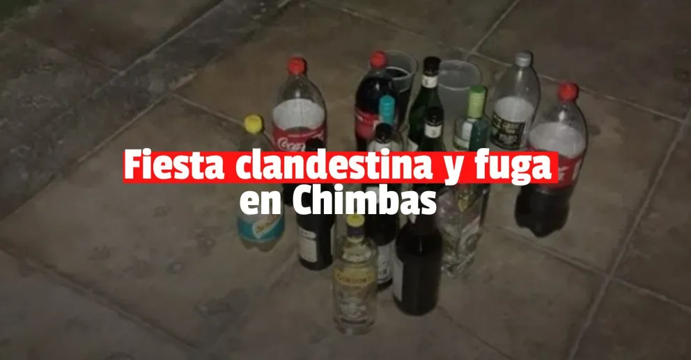 Estaban en una fiesta clandestina, vieron a la Policía y salieron corriendo