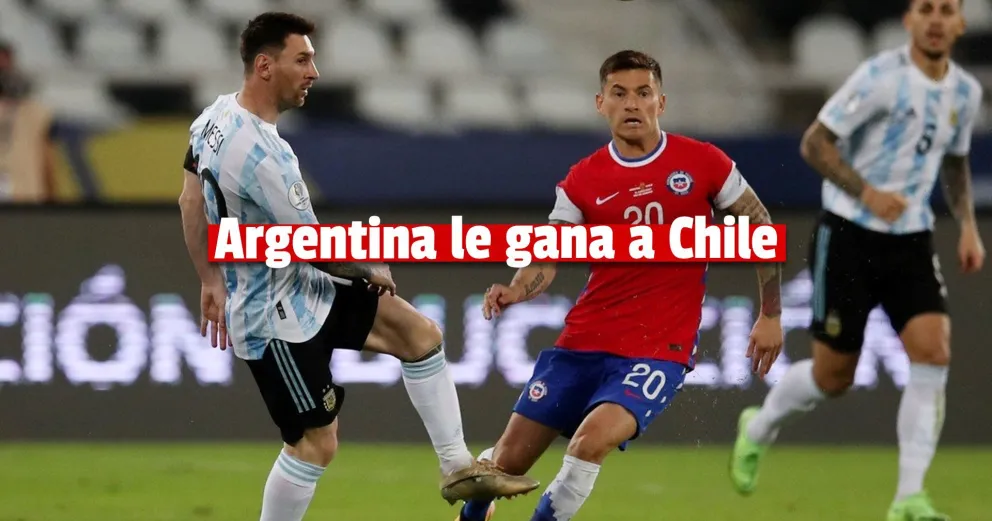 Copa América: la Selección Argentina con gol de Messi le gana a Chile