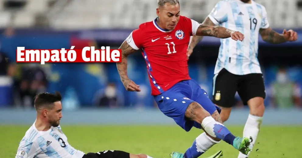 Argentina no supo mantener la ventaja e igualó ante Chile en su debut en la Copa América