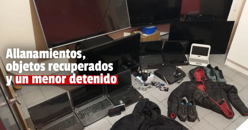 Tras una investigación, detuvieron a un menor de edad vinculado a varios robos