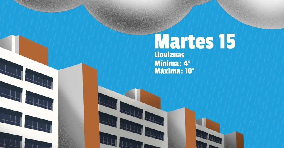 Lloviznas y ¿nieve? para este martes