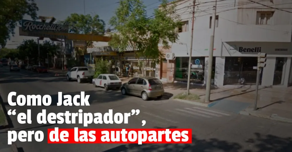 Entró a un local de autopartes y se robó los repuestos